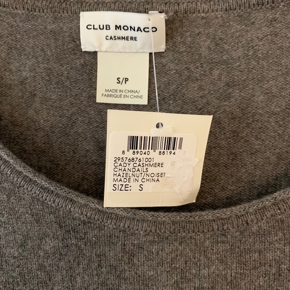 NWT 100% Cashmere Club Monaco Sweater - Picture 5 of 5